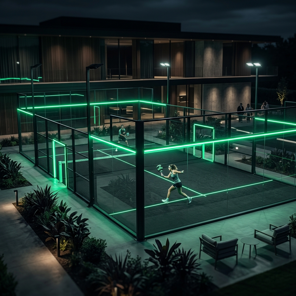 Padel Court Aerial View